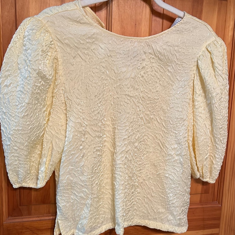 NWT Designer Brand Endless Rose Puff Sleeves Blouse